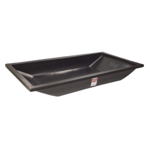 Reservatório plástico para preparo de massas de assentamento, reboco, argamassas, concretos, etc.